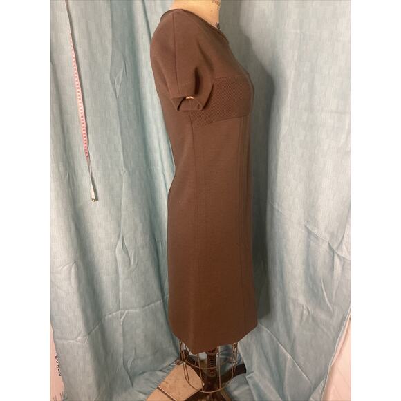 VTG MOD CAPRIEL Made in Belgium 100% WOOL DRESS With Matching Long Jacket - Picture 12 of 16